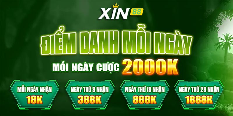 Ưu đãi thường xuyên được tung ra trong các chương trình khuyến mãi Xin88